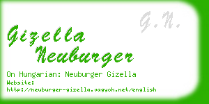 gizella neuburger business card